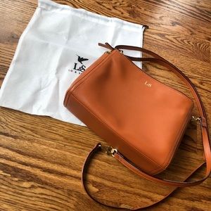 Lo and Sons Pearl Leather Clutch